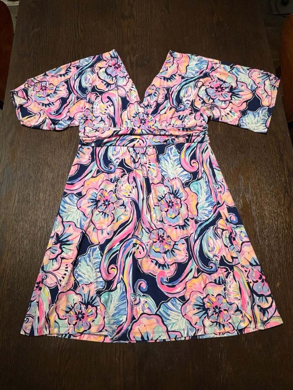 Lilly Pulitzer Del Lago Printed Flounce Dress Size XL - Picture 9 of 12